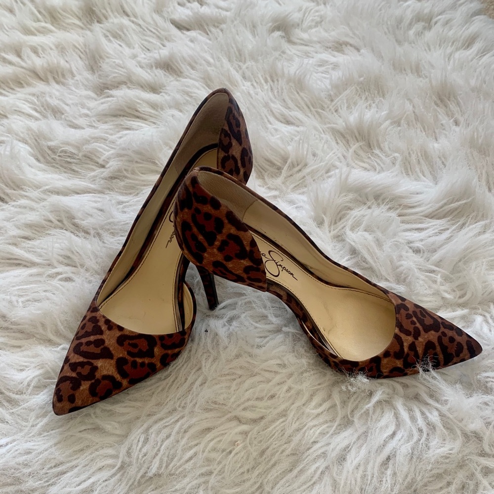 Leopard print heels